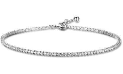 Bracelet de cheville de tennis brillant